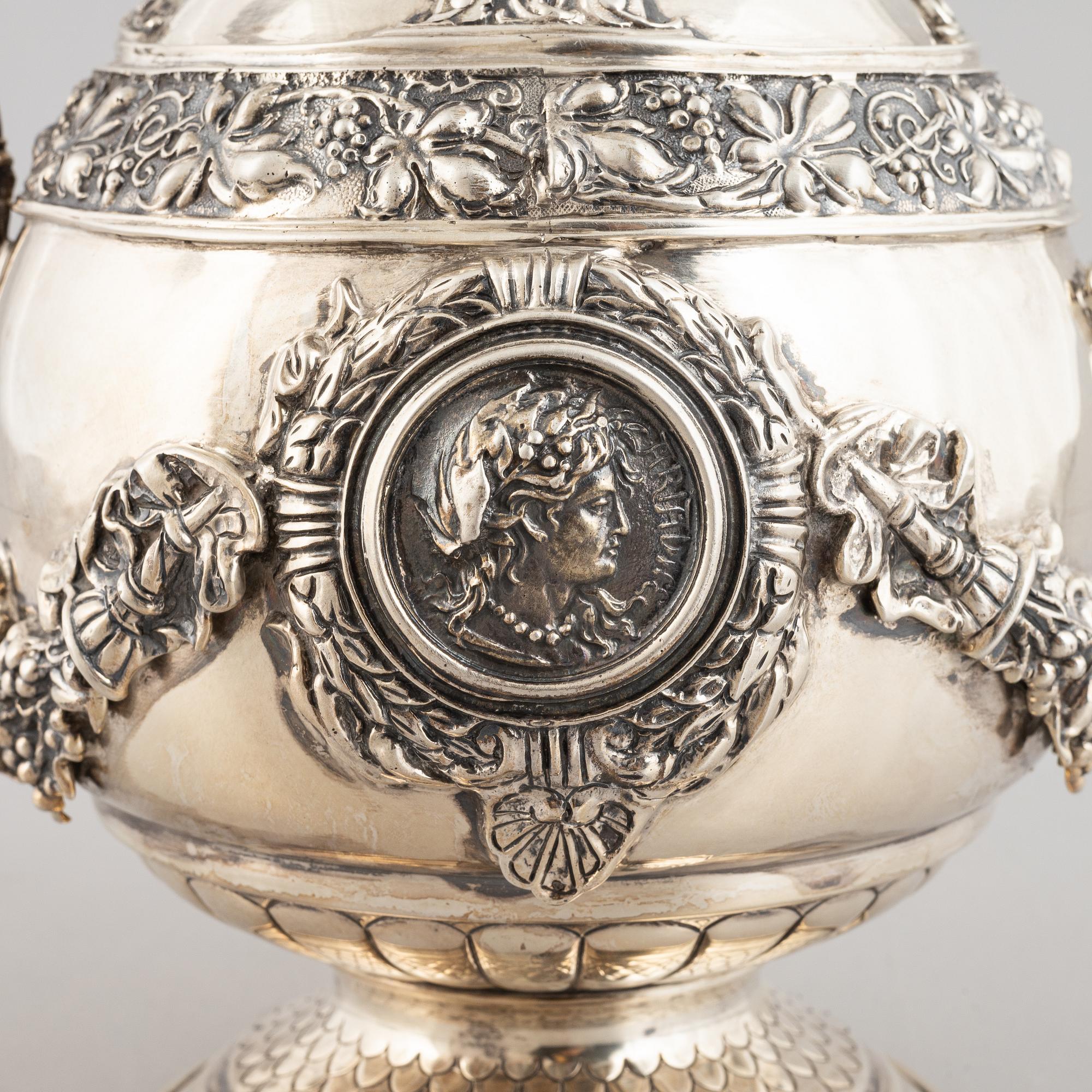 Karaff, silver, 1900-tal.