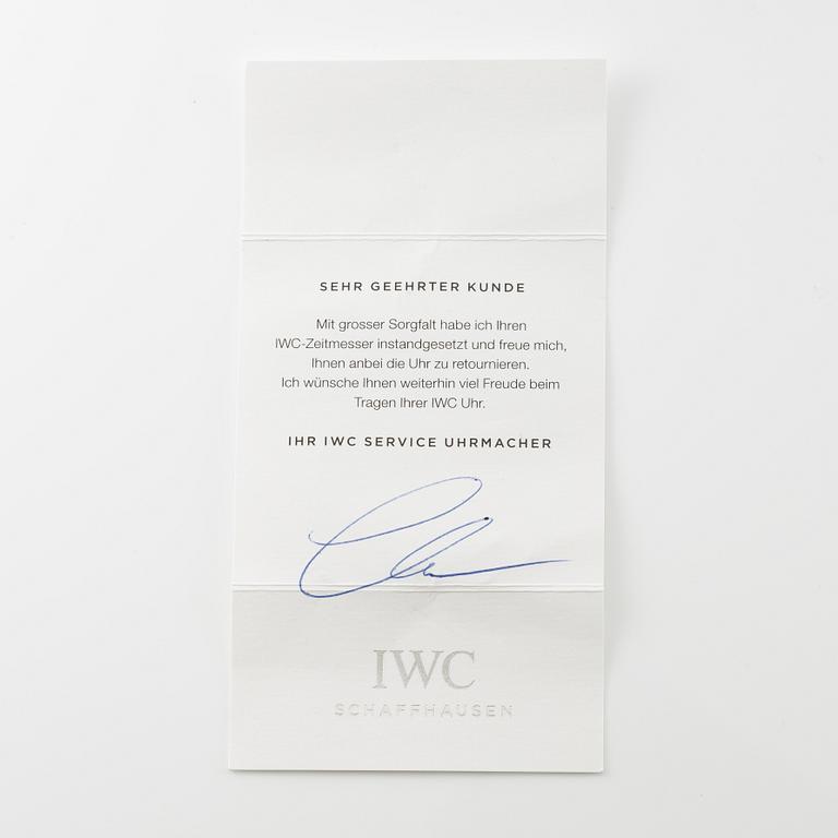 IWC, International Watch Co, Schaffhausen, Portofino, wristwatch, 34 mm.