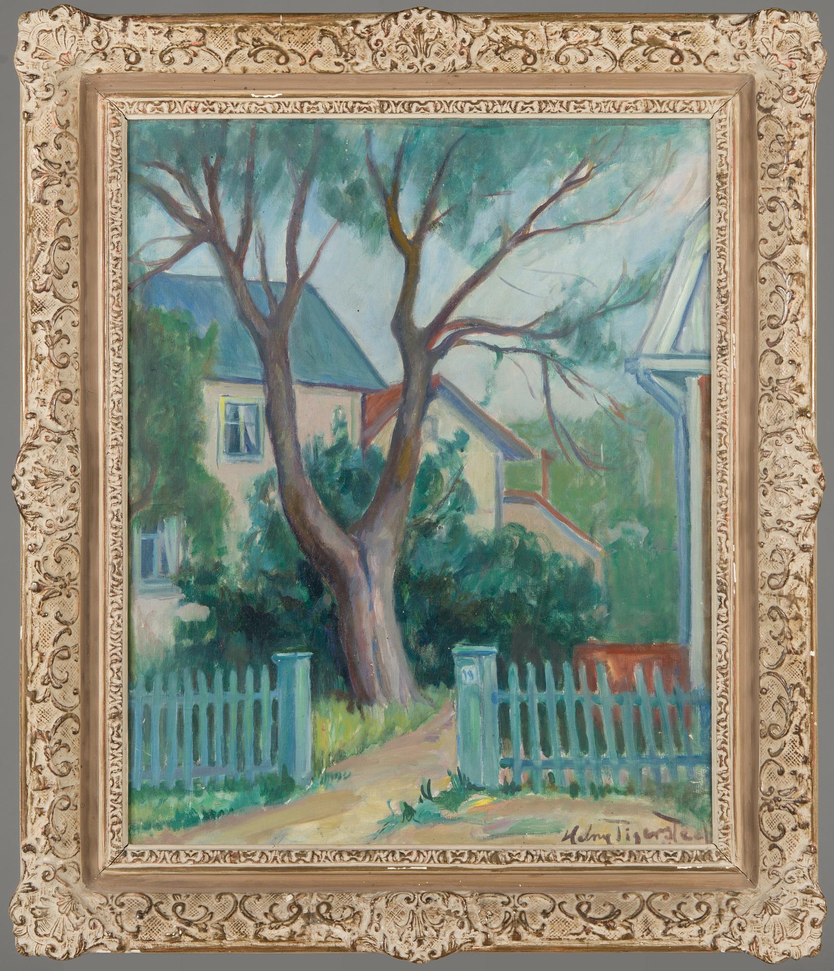 Helny Tigerstedt, olja på duk, signerad.