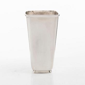 Åke Strömdahl, a sterling silver vase, company Hugo Strömdahl AB, Stockholm 1962.