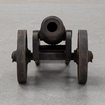 Two Swedish cast iron cannons, Stafsjö bruk, second half of the 20th century.