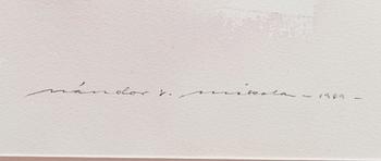 NANDOR MIKOLA TAULU, water colour, signed and dated 1989.