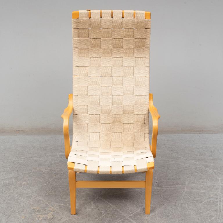 BRUNO MATHSSON, fåtölj, "Eva hög", Dux, omkring år 2000.