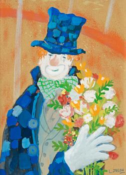 157. Lennart Jirlow, Clown with bouquet.