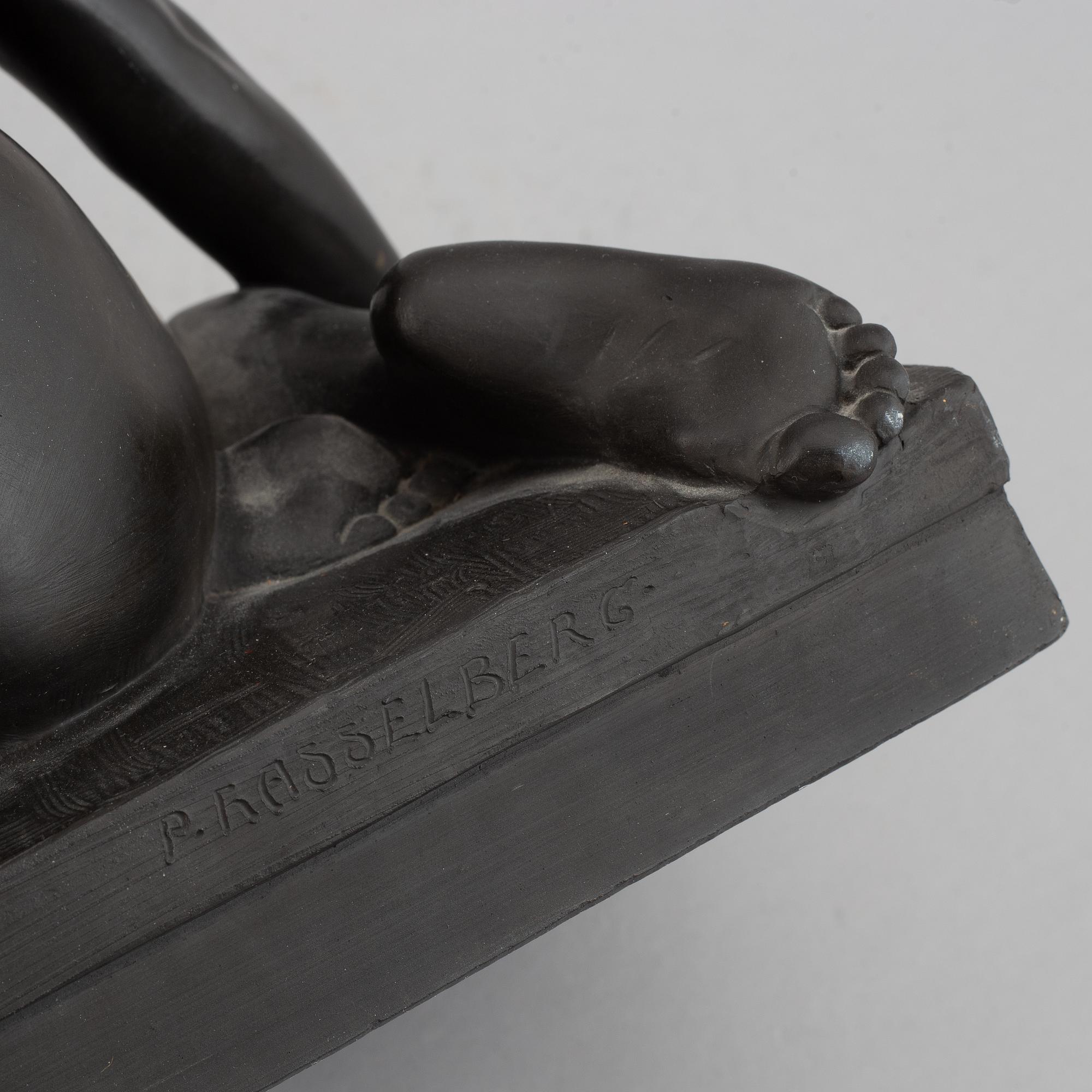 Per Hasselberg, efter. Sculptur, 'Grodan' ceramic, Jörgensen, Copenhagen, Denmark.