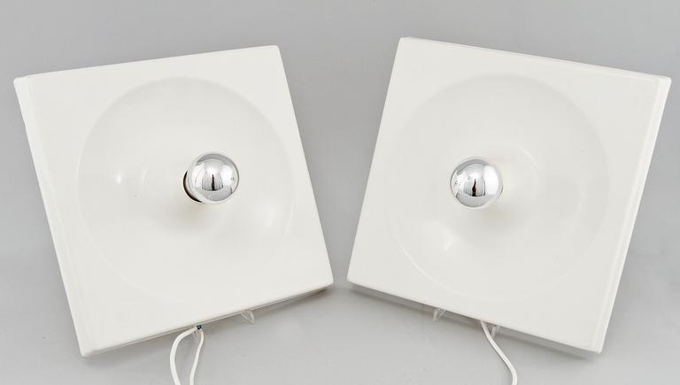 SPEGEL samt LAMPOR, 2 st, Schönbuch, Tyskland, 1900-talets andra hälft.