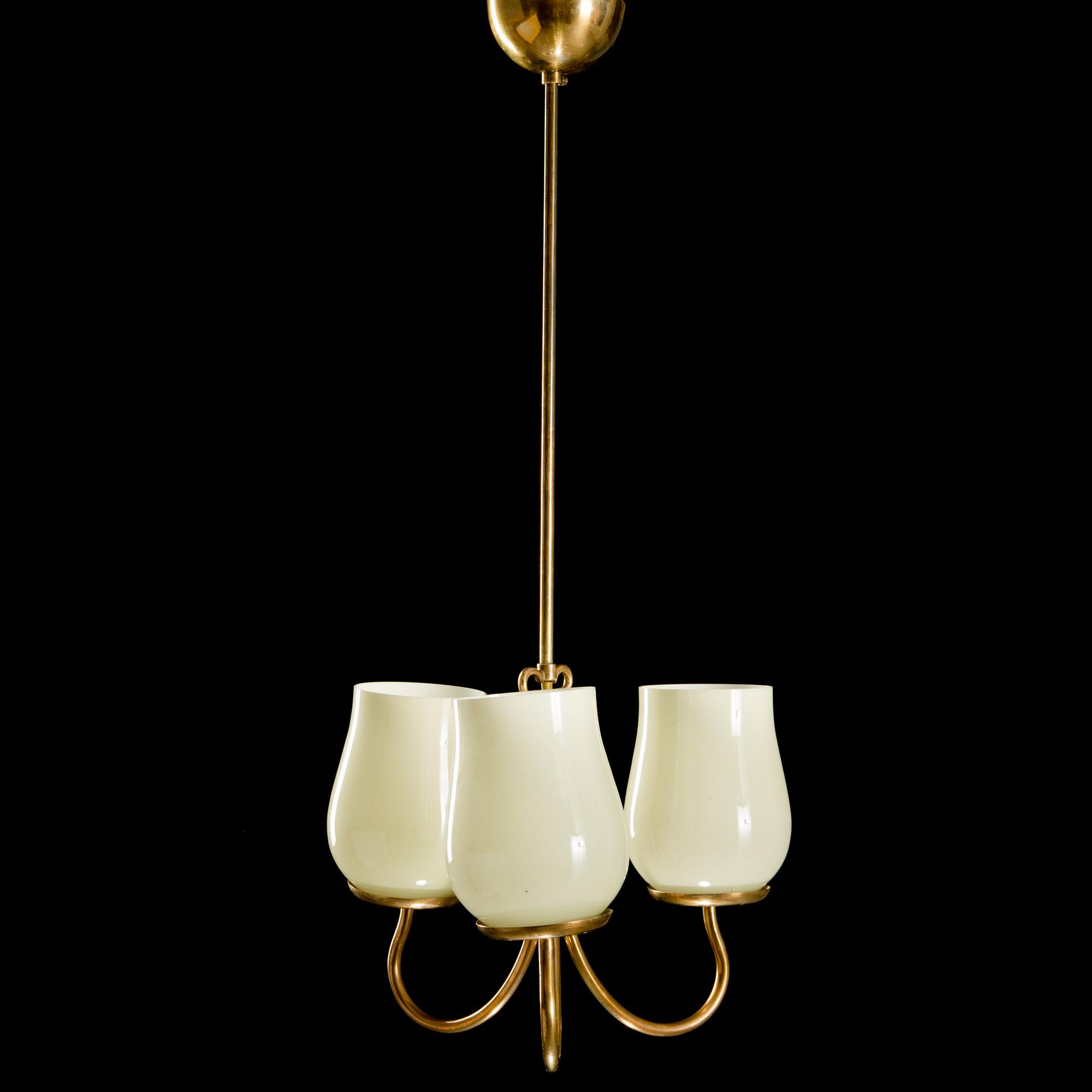 A MID-20TH CENTURY CEILING LAMP, Idman. Height circa 80 cm.