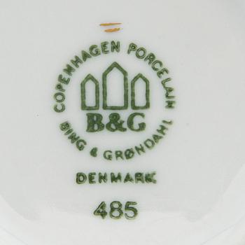 Six coffee cups Bing & Gröndahl, model 485, late 20th century.