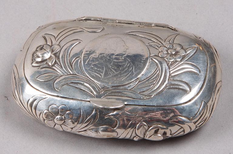 DOSA, silver, otydl stämplar, Sverige, 1768.