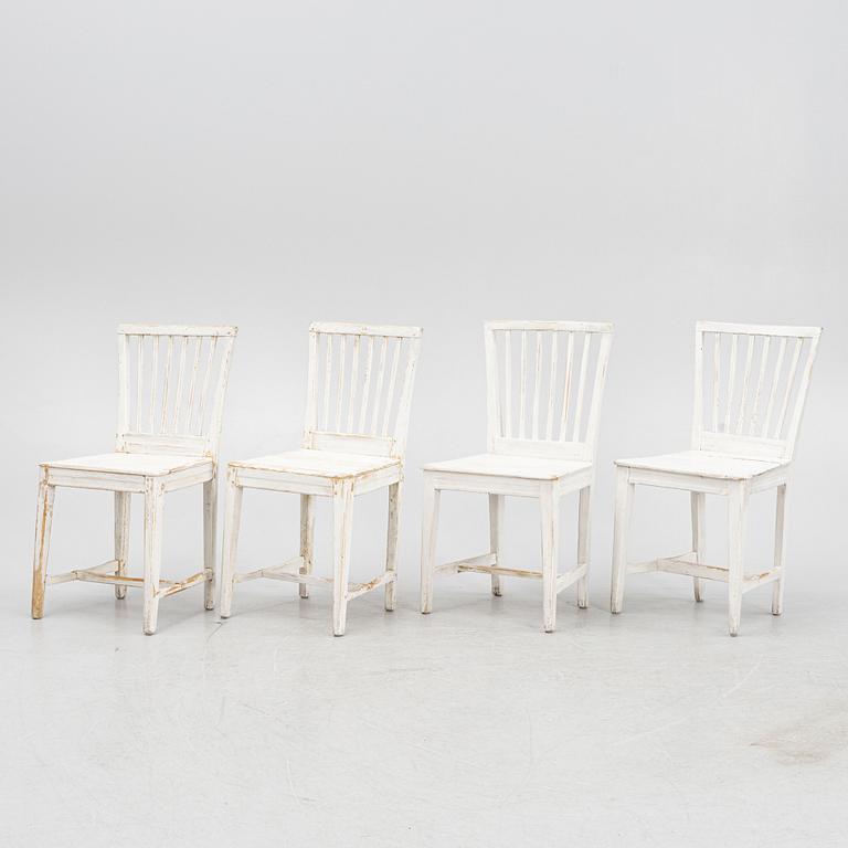 Chairs, 4 pcs, first half of the 19th century.