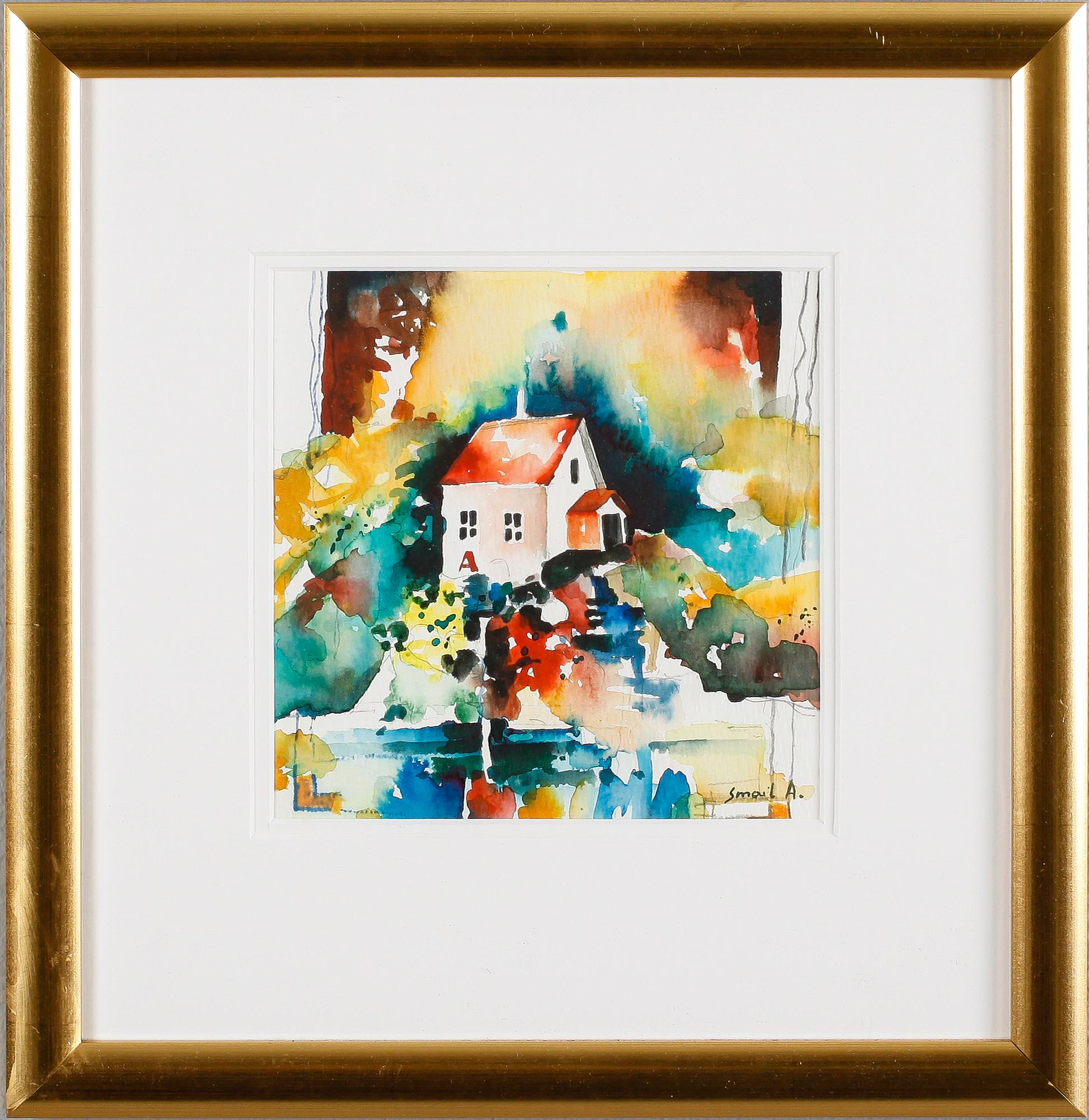 SMAIL SMAJL AJKUNIC, akvarell, signerad.