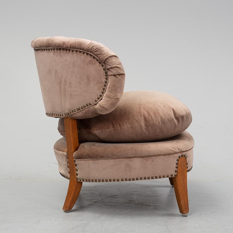 Otto Schulz, a "Schulz" easy chair, Jio Möbler, Jönköping, Sweden, mid 20th century.