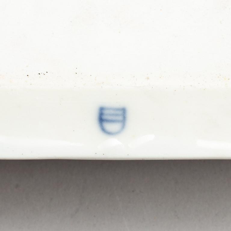 A group of four porcelain tea and coffe service, Germany,  19th century.