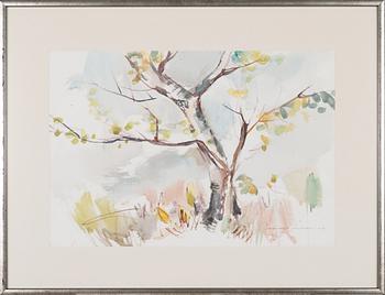 Nandor Mikola, watercolour, signed and dated 1980.