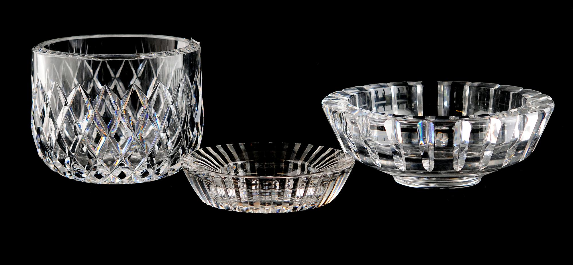 SKÅLAR, 3 st, glas, Orrefors.