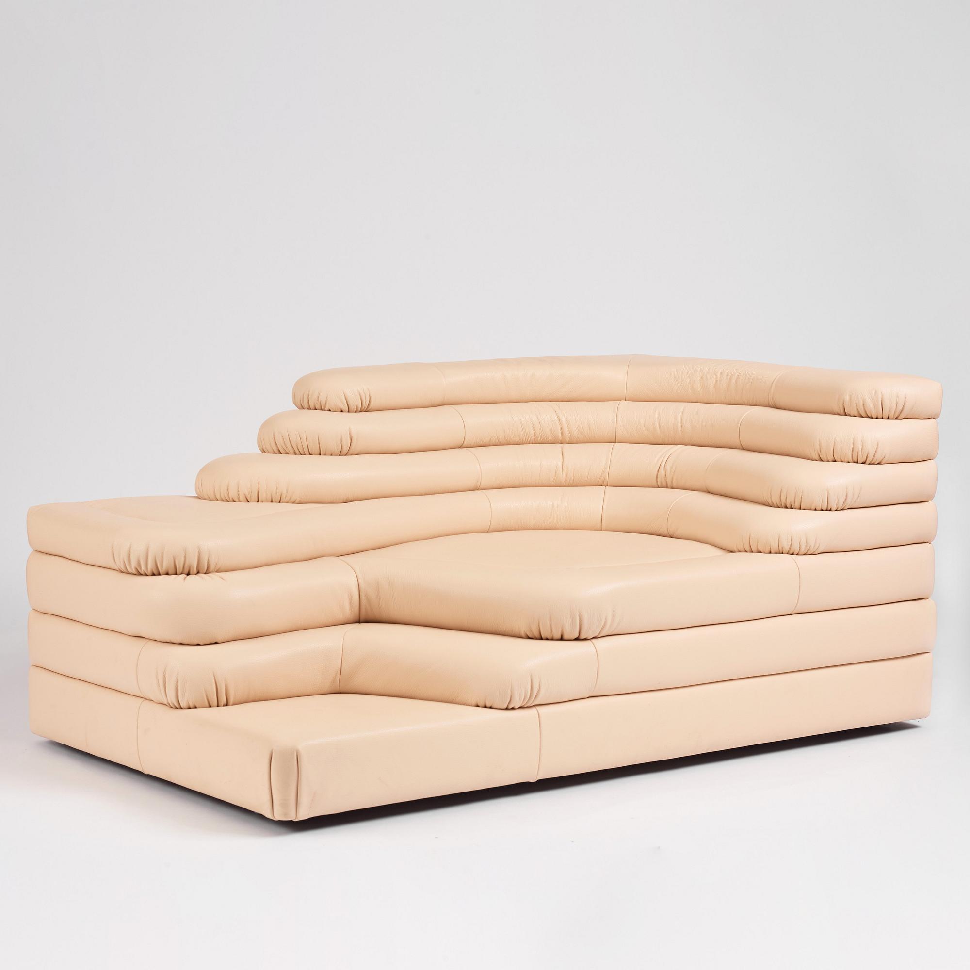 Ubald Klug, a two piece modular sofa, model "DS-1025, Terazza", De Sede, Switzerland, post 1973.