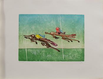 ROBERTO MATTA, a set of six etchings in colour singed and numbered 56/100.