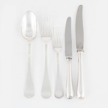 A 60-piece cutlery service, model 'Svensk rund' mark of GAB, including Eskilstuna 1957.