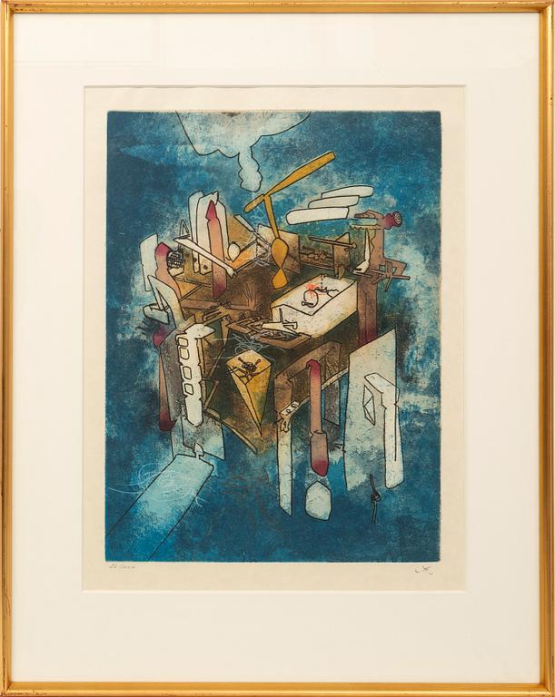 Roberto Matta, "L'ergonaute" ur "Hom'mere III", 1977.