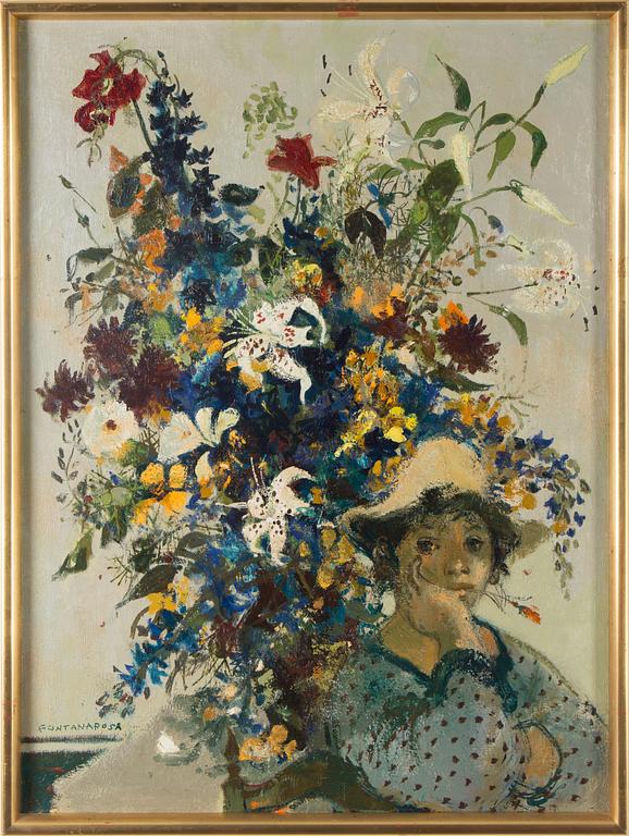 LUCIEN JOSEPH FONTANAROSA, oil on canvas, signed.