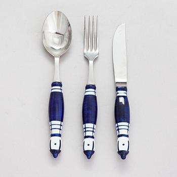 Björn Wiinblad, A 36-piece cutlery set "Siena" for Rosenthal. Second half of the 20th century.