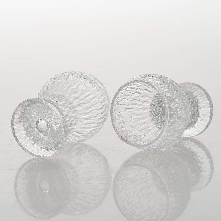TIMO SARPANEVA, set of 12 'Naukku' drinking glasses from Kekkerit (Party) series for Iittala.