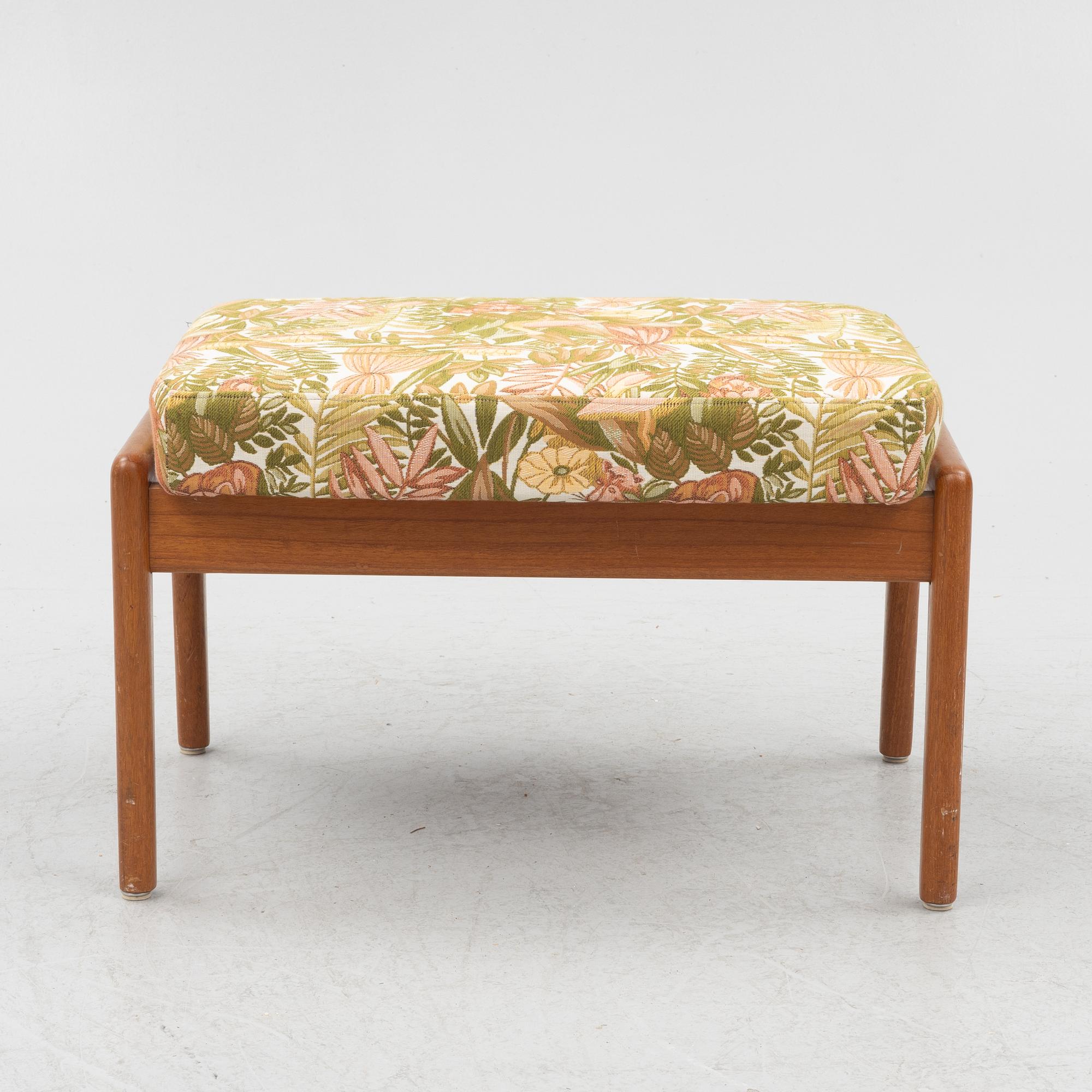Folke Ohlsson, an armchair with ottoman "Duxiesta", Bra Bohag, Ljungs Industrier, Malmö 1960s.