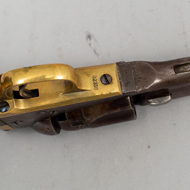 A Colt 1862 Police percussion revolver, manufactured 1863.