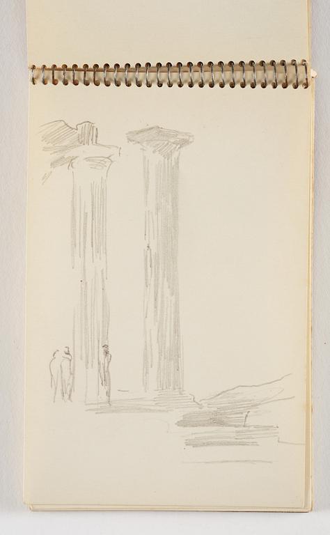 Lotte Laserstein, 10 små skissblock med teckningar.