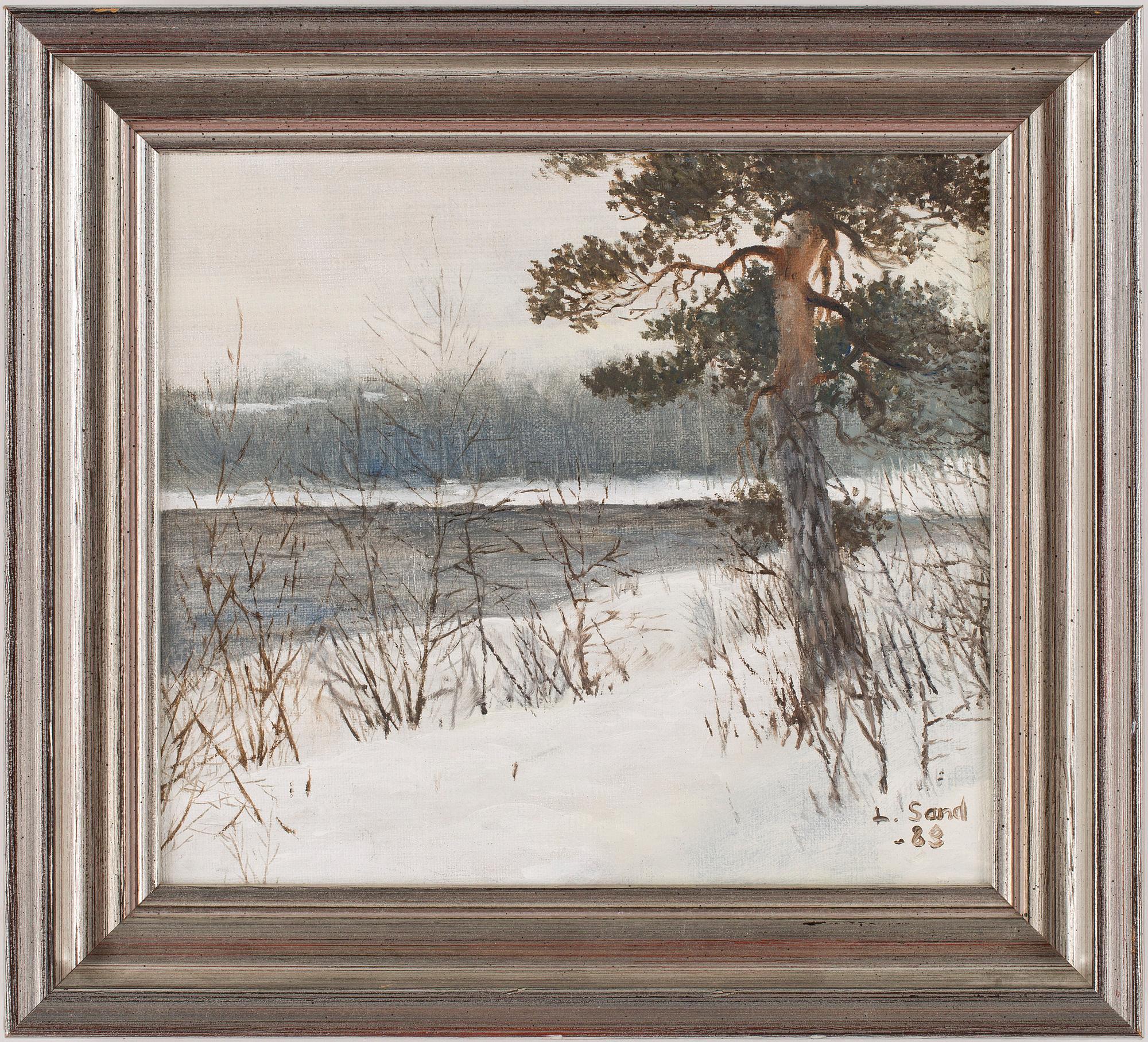 LENNART SAND, olja på duk, signerad o daterad -83.