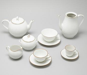 SERVISDELAR, 33 st, porslin, "Swedish Grace", Louise Adelborg, Lidköping/Rörstrand, 1900-tal.