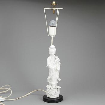 BORDSLAMPA, blanc de chine, Kina, 1900-tal.