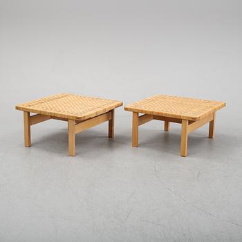 Børge Mogensen, bänkar /bord, ett par, modell 5274, Fredericia stolefabrik, Danmark. 1900-talets mitt.