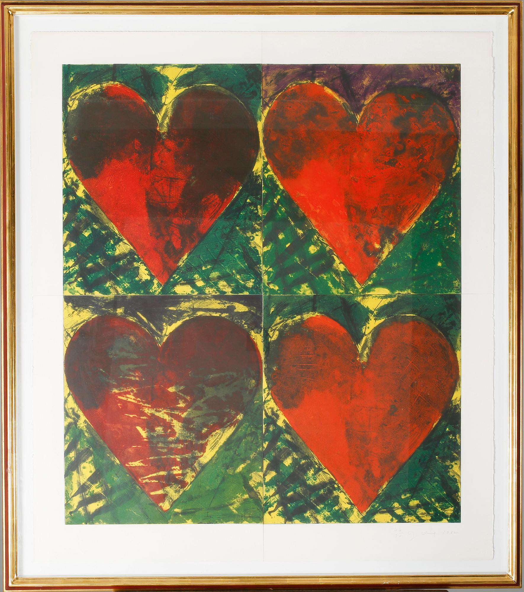 JIM DINE, etching, aquatint and carborundum in colours, signed, numbered 44/70 and dated 1982.