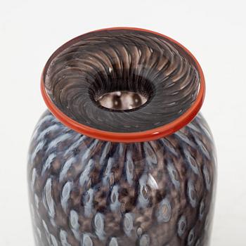 Bertil Vallien, a glass bowl and two vases, Artists collection, Boda, Sweden.