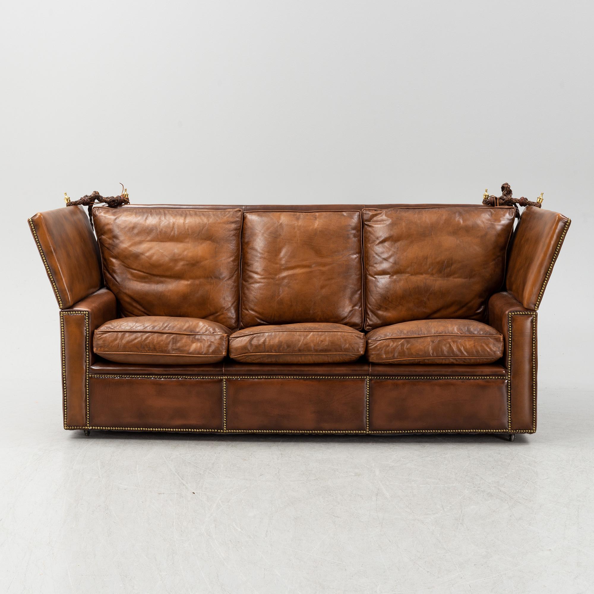 A late 20th century Knole style sofa.