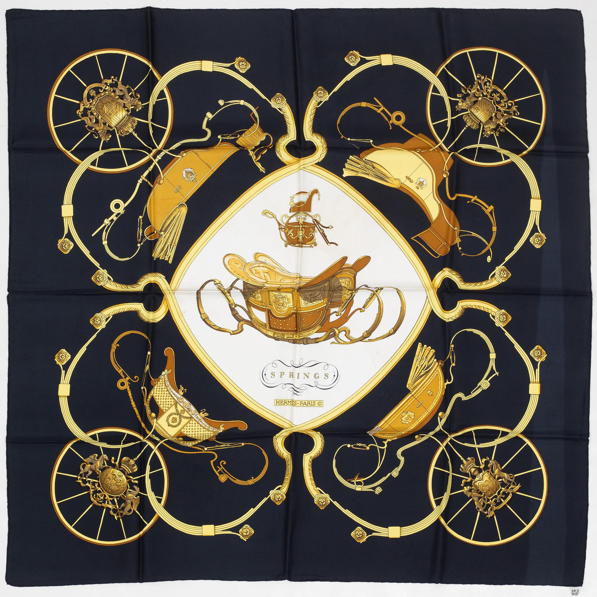 Hermès, scarf, "Springs".