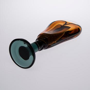 GLASSKULPTUR, "Lollipop", signerad Oiva Toikka, numrerad 63/100 Nuutajärvi 2008.