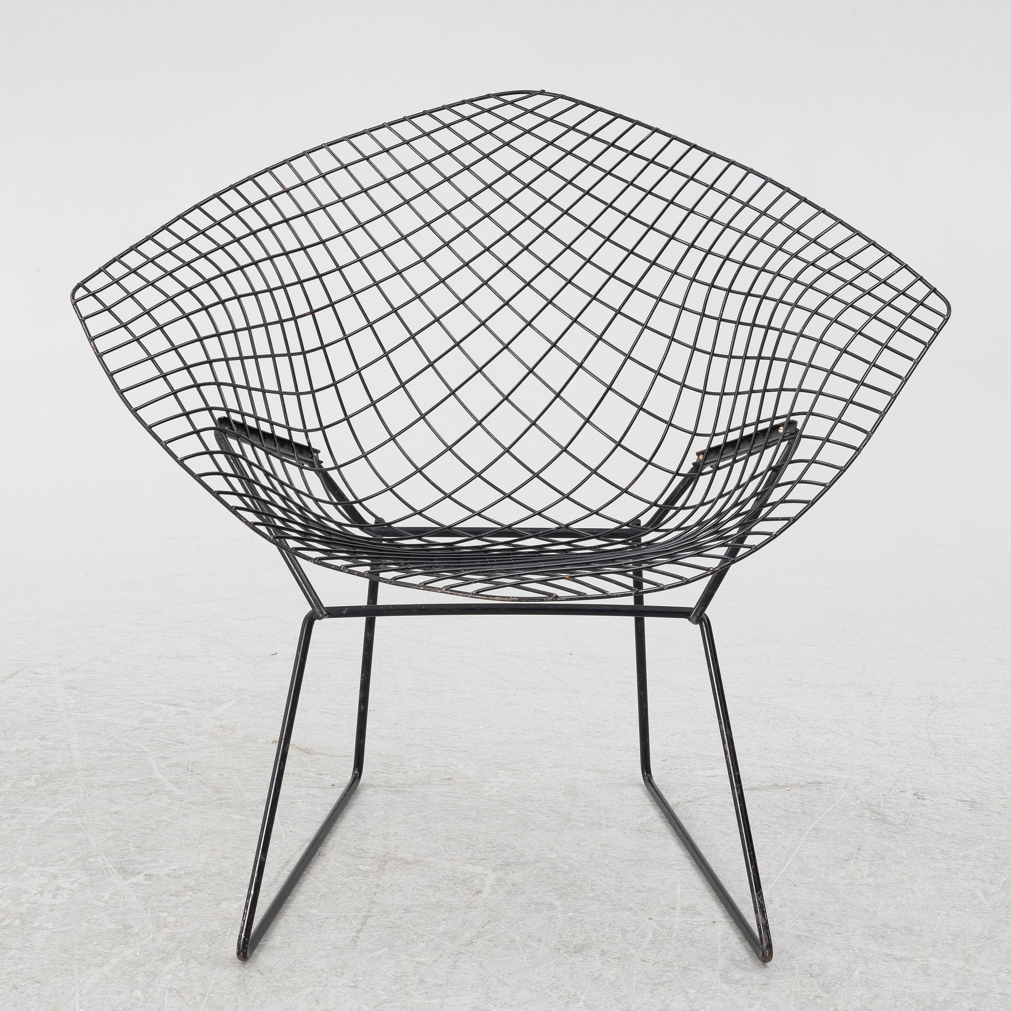 Harry Bertoia, Henry Bertoia, armchair, "Diamond Chair".