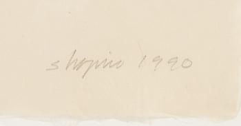 Joel Shapiro, woodcut in colours, 1990, signed 18/40.