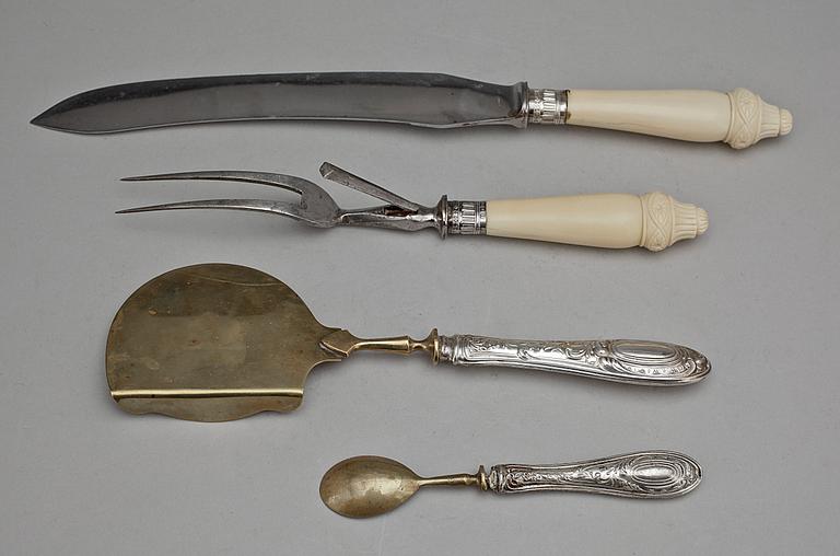 PARTI BESTICK, 15 delar, silver, bla John Round & Son, Sheffield, Storbritannien, 1893.