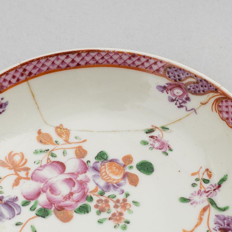 Parti porslin, Kina, Qingdynastin, Kangxi (1662-1722), Qianlong (1736-95) samt 1800-tal.