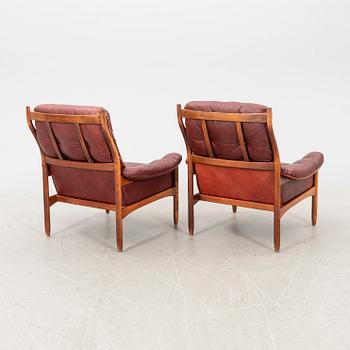 Chairs, a pair, G-Design for Göte-Möbler in Nässjö AB, Nässjö, 1970s.