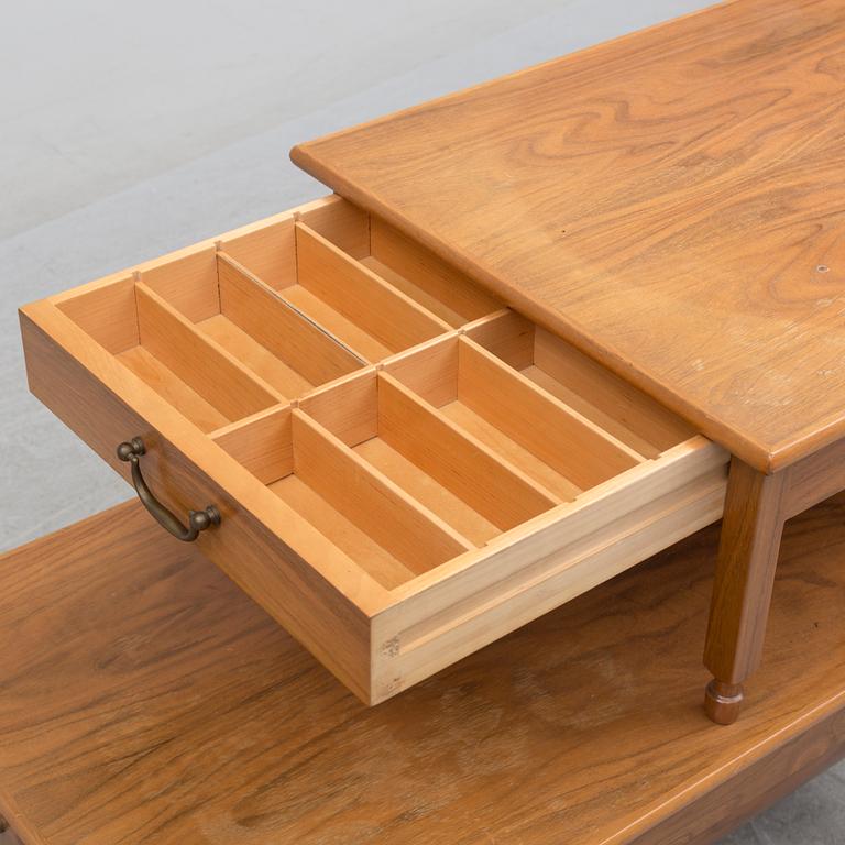 Josef Frank, a mahogany mid 20th century sewing table, Svenskt Tenn, Sweden, probably specially ordererd.