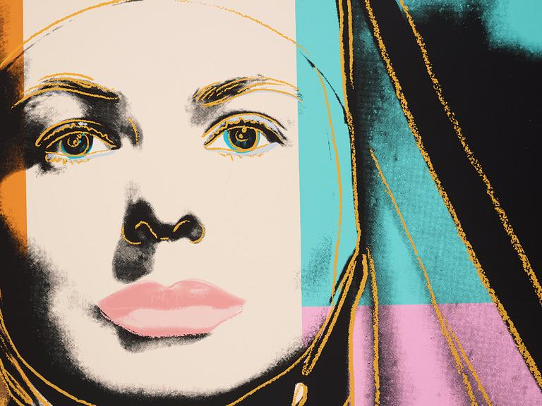 Andy Warhol, "Three portraits of Ingrid Bergman by Andy Warhol".