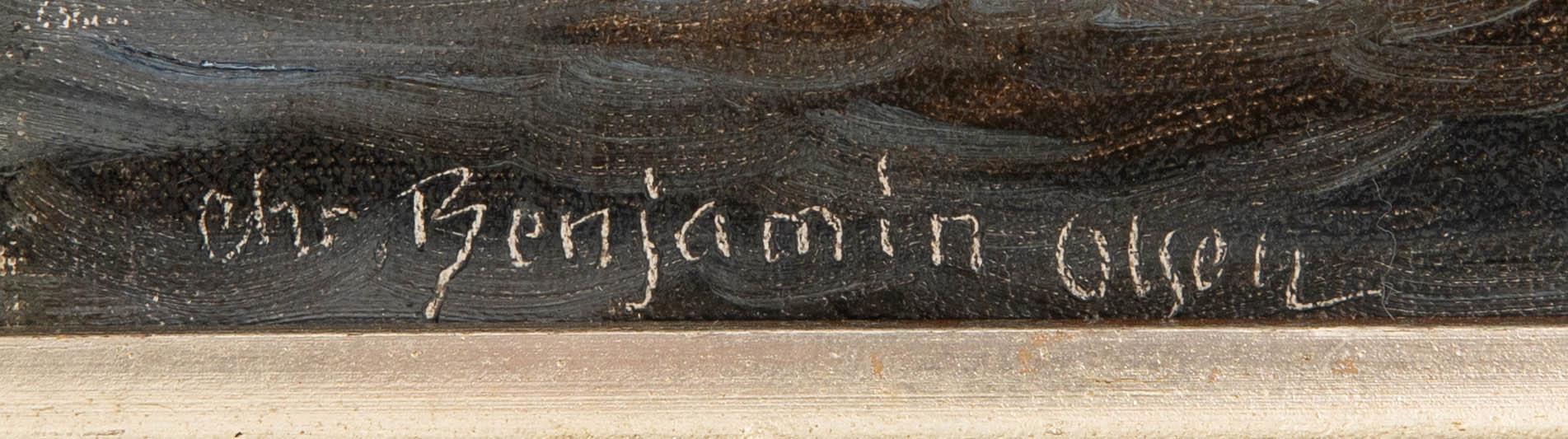 Christian Benjamin Olsen, Sailing ship being towed.