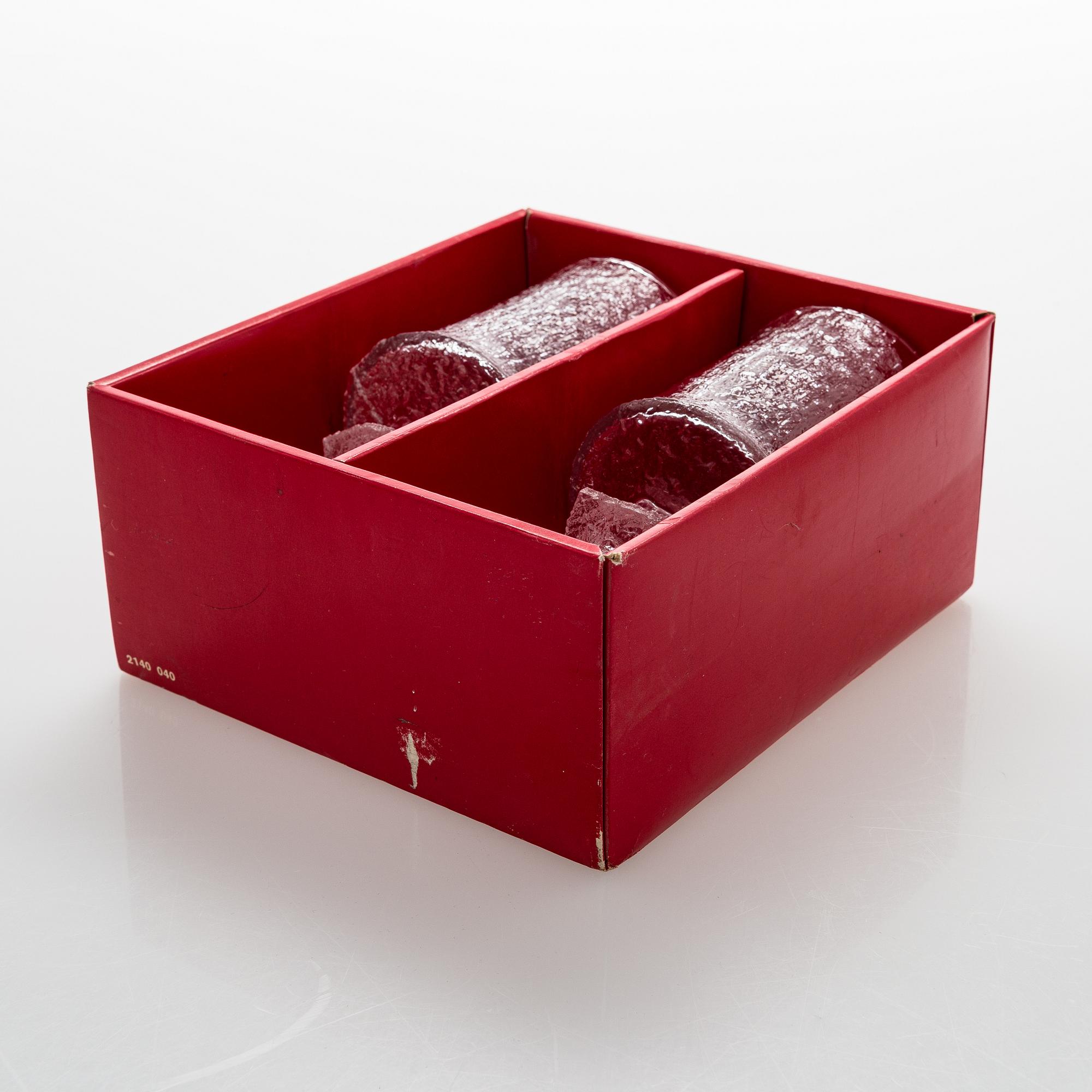 Timo Sarpaneva, A set of seven drinking glasses 'Juhlalasi', signed TS, Iittala. 1967-81.