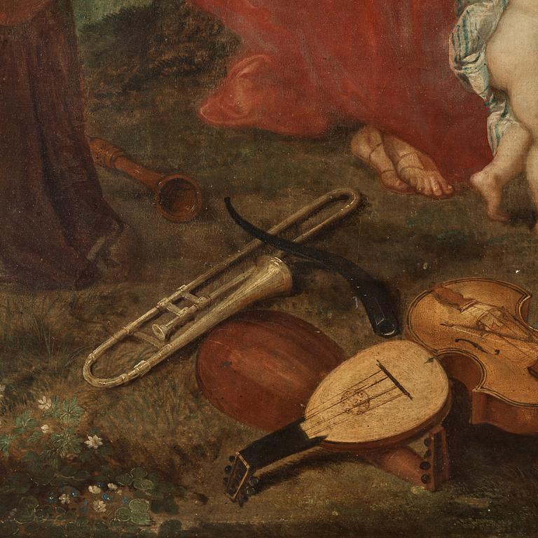 Hendrick van Balen och Jan Brueghel den äldre, tillskriven. Minerva besöker de nio muserna.