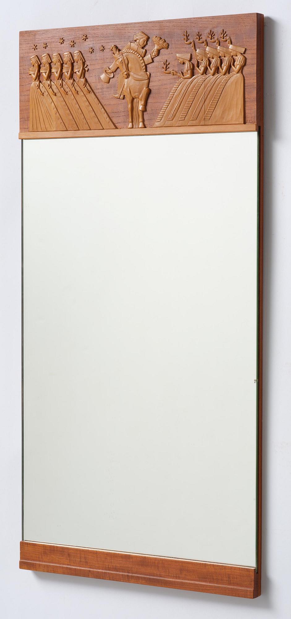 Ulla Fogelklou-Skogh, a wall mirror, cabinetmaker Gustav Bergsten, for the Stockholm Crafts Association, 1936.