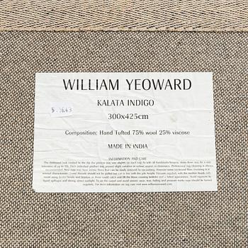 William Yeoward, rug, "Kalata indigo", approx. 425 x 300 cm.